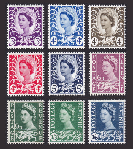 Wales 1958 pre decimal - gb, 1958-69