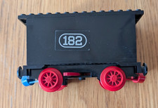 Vintage Lego Train Battery Carriage - Black with wheels - No reserve