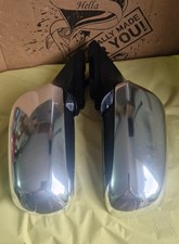 AUDI A3 S3 8L MK1 OEM ONE PAIR OF CHROMED ALUMINIUM WING MIRRORS WITH BLUE GLASS