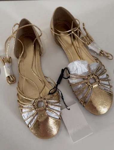 Zara size sandals gold - zara, sandals,