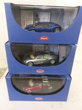 3 x Autoart 1/43 Bugatti EB