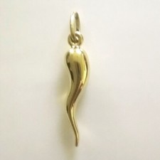 9ct Gold Italian Horn of