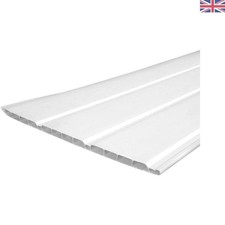 Sleek 5m x 300mm White Soffit Board - Perfect for Concealed Cladding Solutions