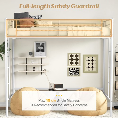 Space saving metal - loft, bed