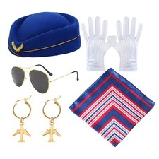 Air Hostess Accessories Stewardess Costume Accessories Kit for Cosplay nearby