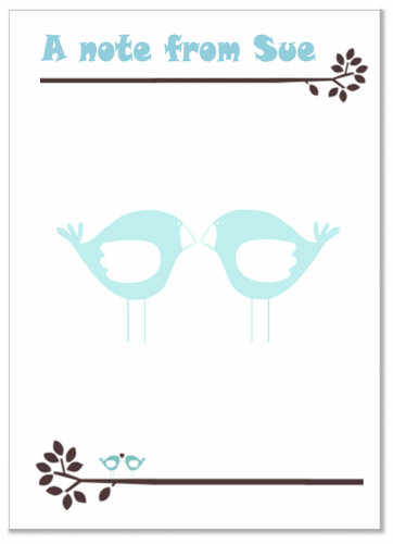 Personalised notelets - personalised,