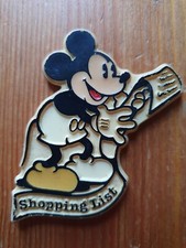 Vintage Walt Disney Mickey Mouse Shopping List Fridge Magnet( Pre-owned)