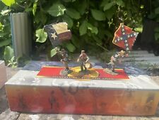 CONTE ACW57126 TEXAS BRIGADE FLAGBEARERS + DRUMMER METAL TOY SOLDIER FIGURE SET