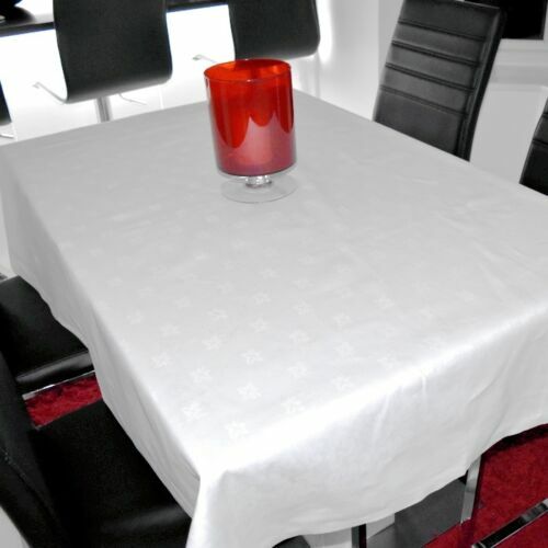 Table cloth ivy leaf white - table,