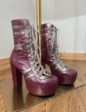 1970s glam rock platform boots terri de havillands made in england true vintage