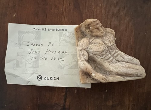 Vintage 1930s soap - vintage, carving