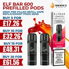 Elf bar 600 prefilled - 600, pods
