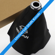 Black Car Knob Stitch Leather