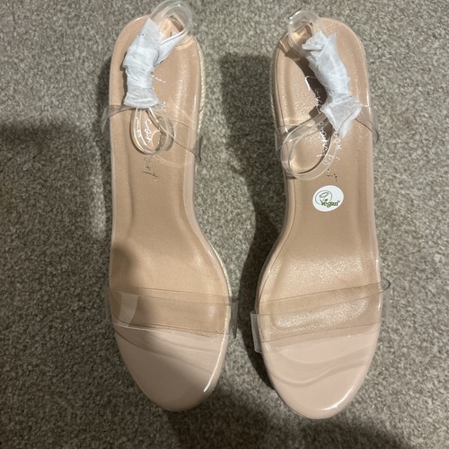 New look clear strap - wedges,
