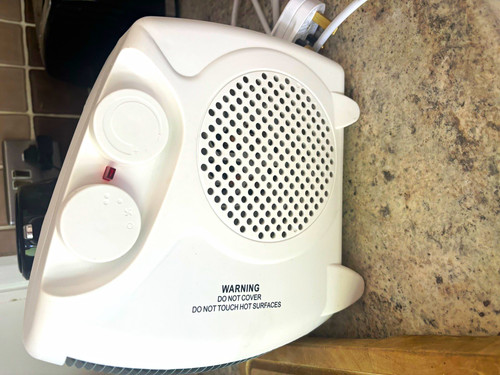 Portable white electric fan - portable,