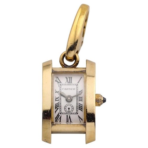Cartier american tank 18k - cartier,