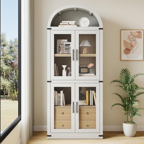 Arched bookshelf doors - bookshelf, &