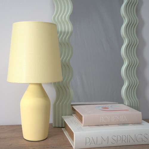 Pair pastel ceramic table - of,