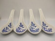 Fine Porcelain Chinese Japanese Oriental Rice Bowl Spoons Only Set of 4