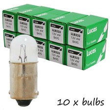 10 Genuine Lucas LLB233 12V 4W