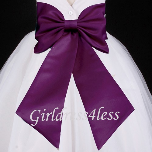 Wedding flower girl dress sash - wedding,