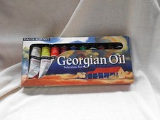 DALER ROWNEY BOXED PAINT TUBES 38ml GEORGIAN OIL COLOURS (10)