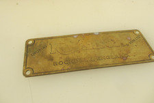 Vintage Brass Sign Old Plaque