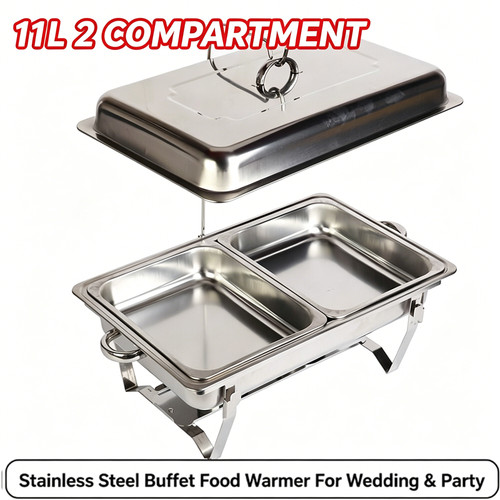11l chafing dish buffet food - chafing,