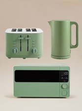 Green Matt Kettle and 4 Slice