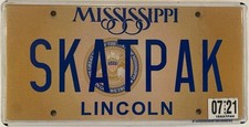 Vanity SCAT PACK licence plate