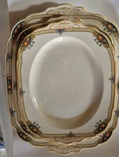 3 Windsor Ivory Serving Platters W.H. Grindley & Co. English Pottery VGC Vintage