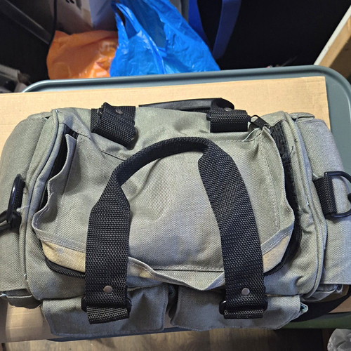 Grey padded canvas camera - grey,