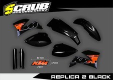 KTM LC4 1999-2004 SMC Supermoto 625-660 Plastics replica decals kit LED light
