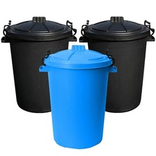 3 x 50L Bin Heavy Duty Plastic