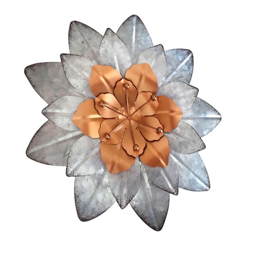 Iron art flower wall pendant - art,