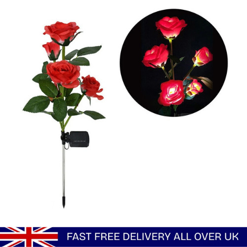 Solar powered led rose - led,