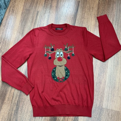 Christmas red reindeer - christmas, baubles
