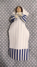 VINTAGE WOODEN PEG DOLL WORLD WAR 1 NURSE CHRISTMAS STOCKING TOY