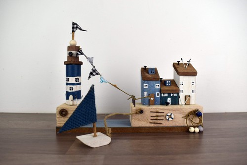 Wooden lighthouse harbour - lighthouse, &