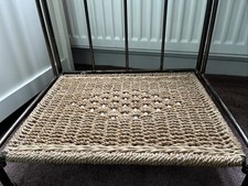 Folding Iron & Rattan Table