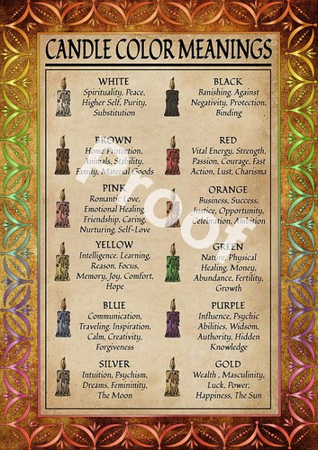 Size wiccan candle color - 'candle,