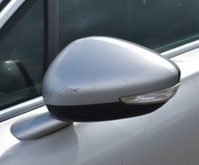 PEUGEOT 508 MK1 1.6D PASSENGER SIDE WING/DOOR MIRROR IN ALUMINIUM GREY
