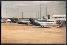 BAC-111 at Birmingham International Airport - Modern Postcard. Free p&p