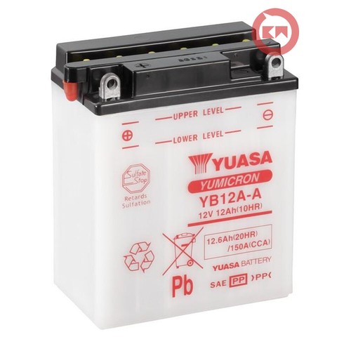 Yuasa yb12a battery - yuasa, 12v