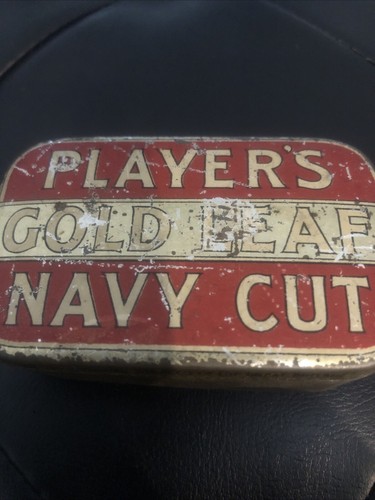 Players gold leaf tobacco tin - players,