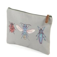 Quintessential Hawaiin Nights Large Pouch 'Beetles Teal' Wash Bag/Make-Up Bag