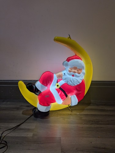 Santa moon plastic - santa, on