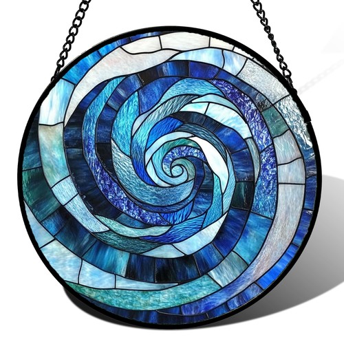 Stained glass window hanging - glass,