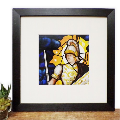 Framed print stained glass - framed,