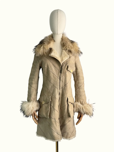 Vintage real sheepskin coat - vintage,